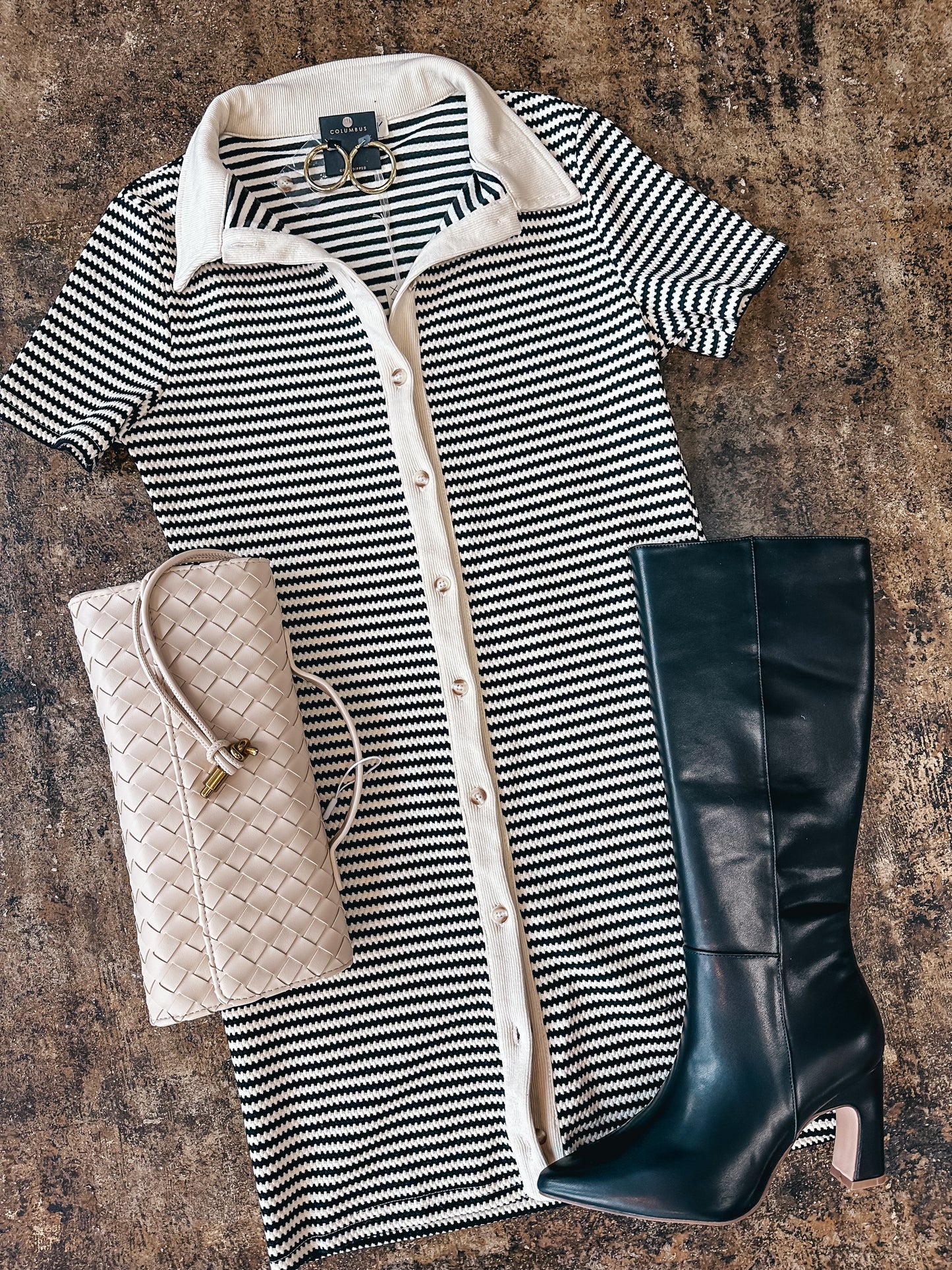 PRETTY IN STRIPES DRESS