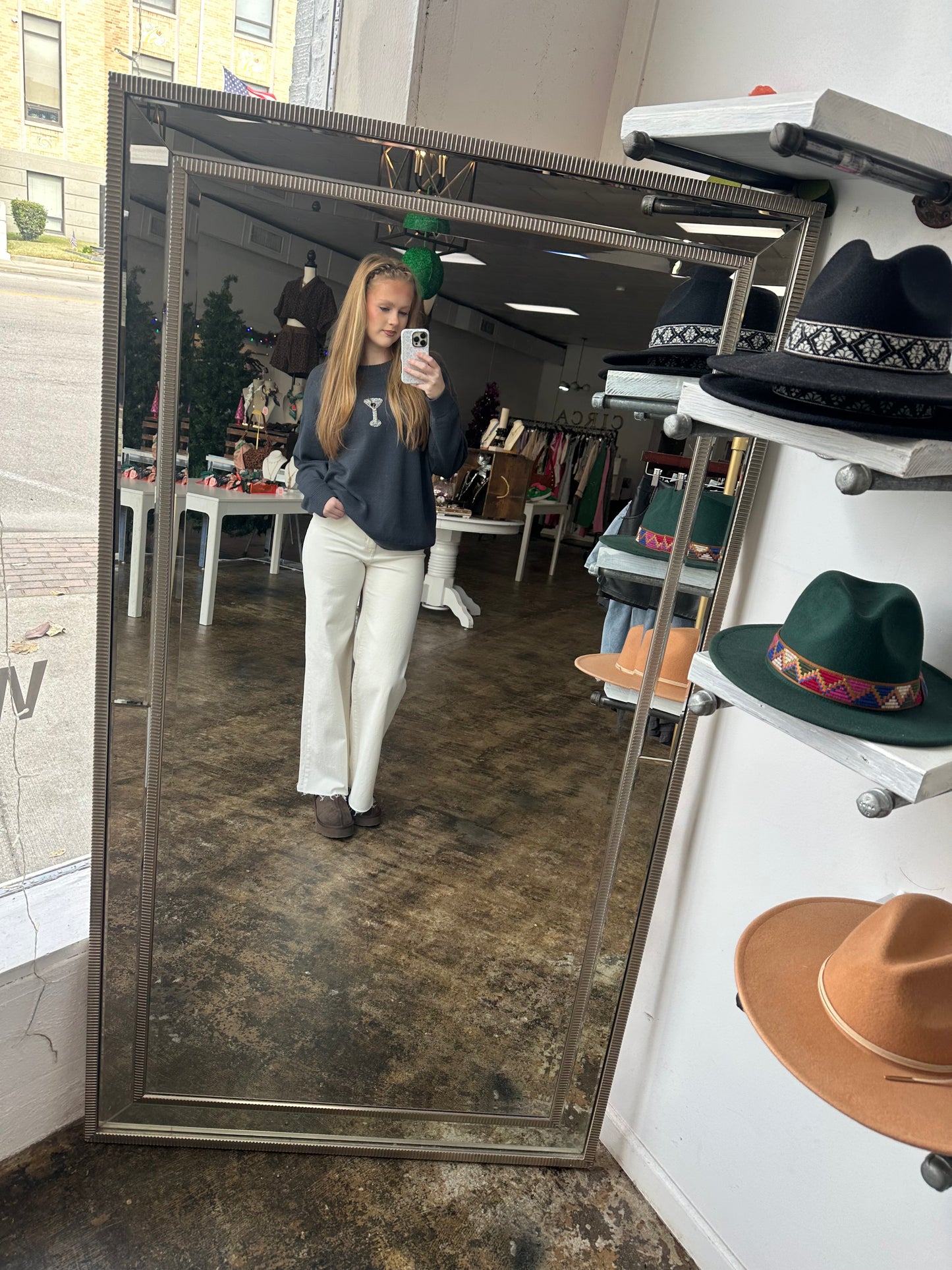 SORA MARTINI BEAD SWEATER