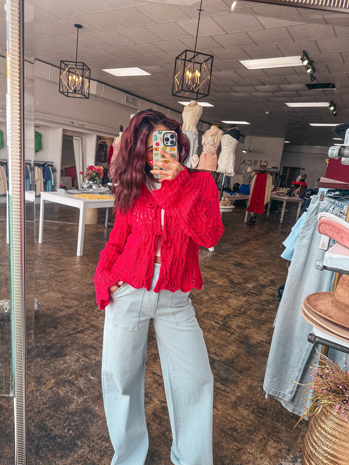 BERRY KISSABLE CARDI
