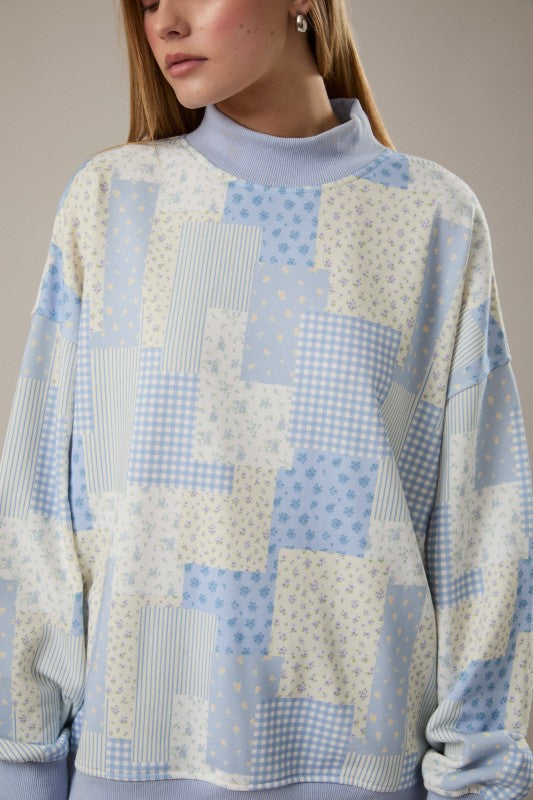 PATCHED WORK SWEATSHIRT