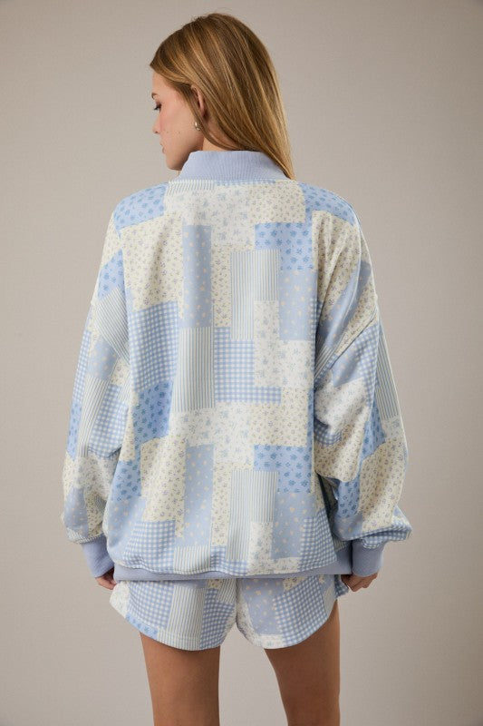 PATCHED WORK SWEATSHIRT