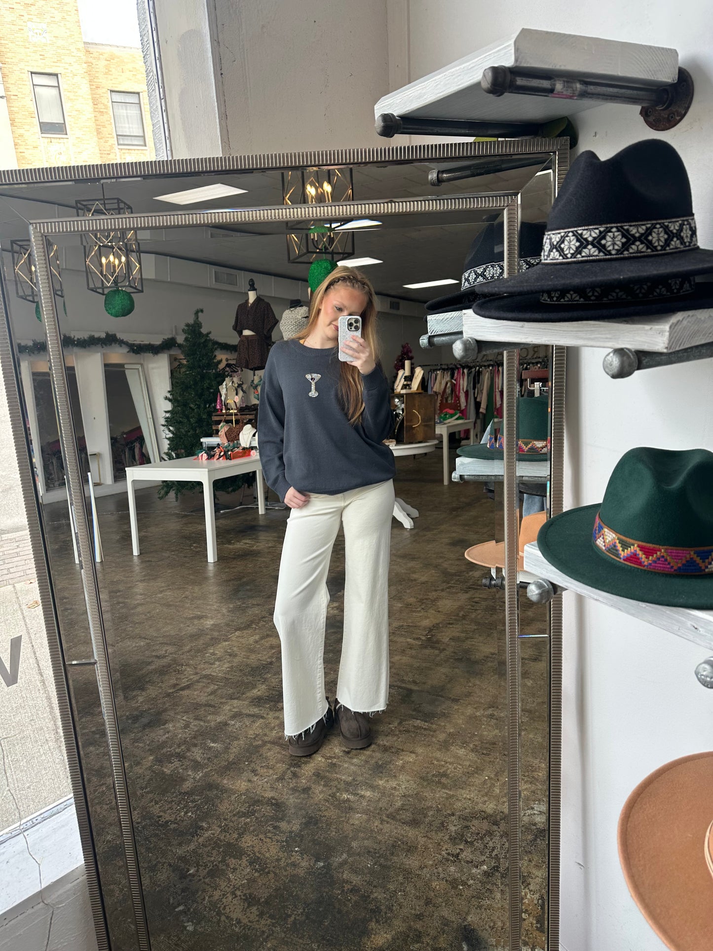 SORA MARTINI BEAD SWEATER