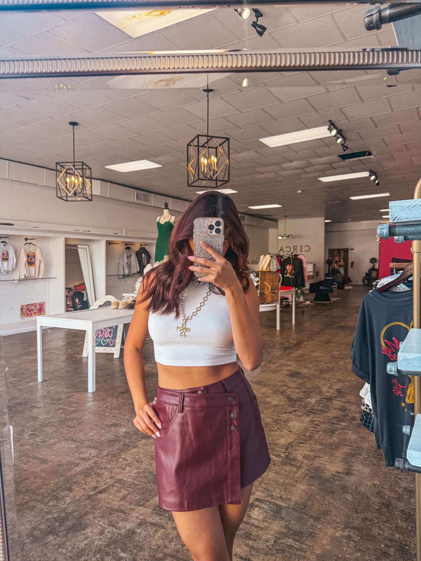 LETS GO TO THE WINERY SKORT