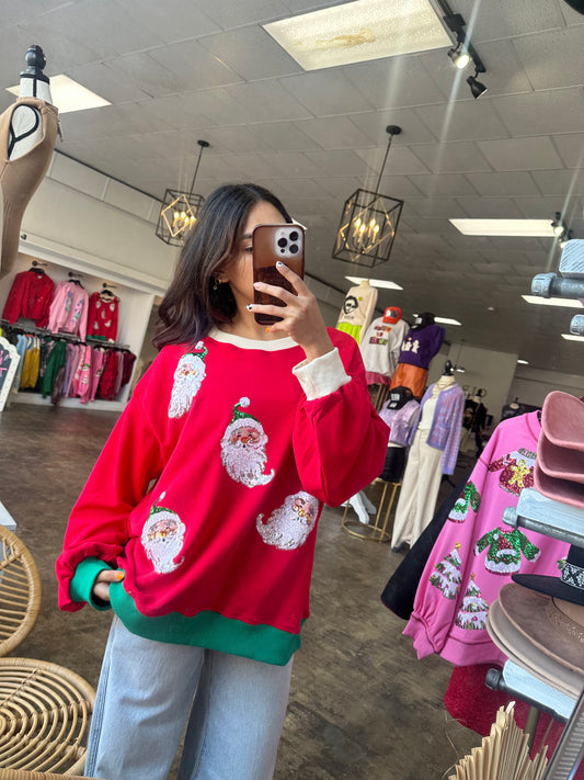 SANTA BABY TOP