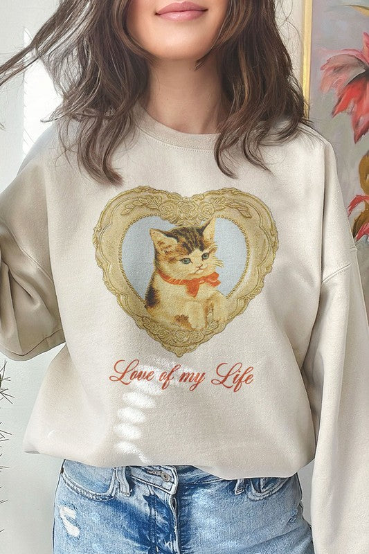 KITTY LOVE CREWNECK SWEATSHIRT