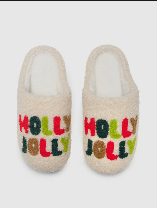 HOLLY JOLLY SLIPPERS