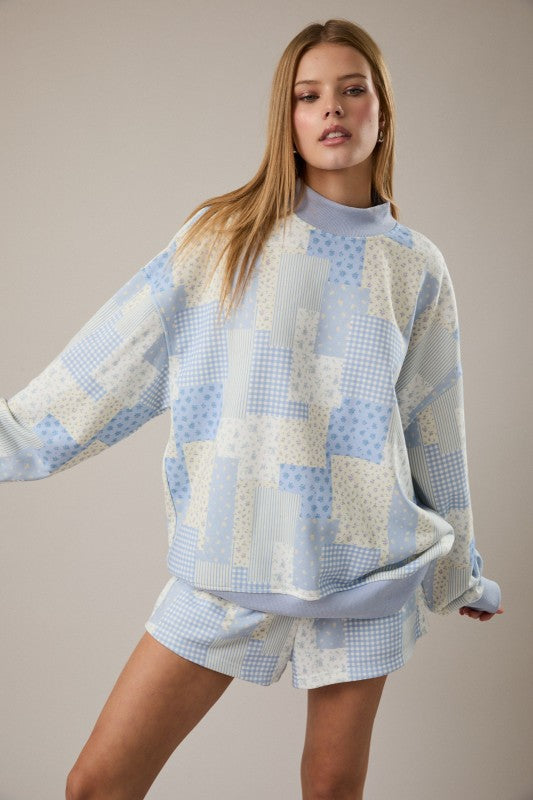 PATCHED WORK SWEATSHIRT