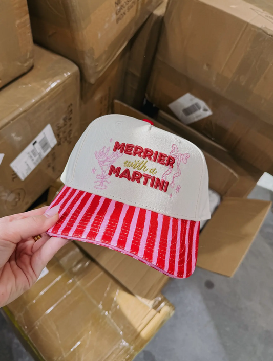 MERRIER WITH A MARTINI HAT