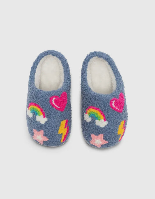 KIDS DENIM SLIPPERS